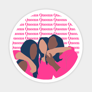 Queens female Friendship Pink Magnet